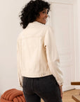 Veste jean beige